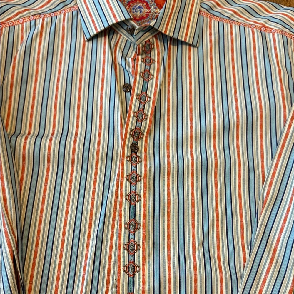 Robert Graham Multicolor Striped Button Down Shirt - Picture 4 of 11